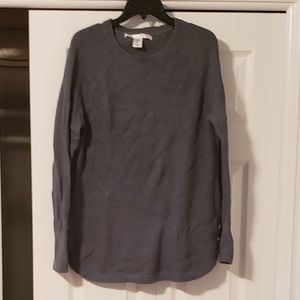 Side button waffle knit Sweater